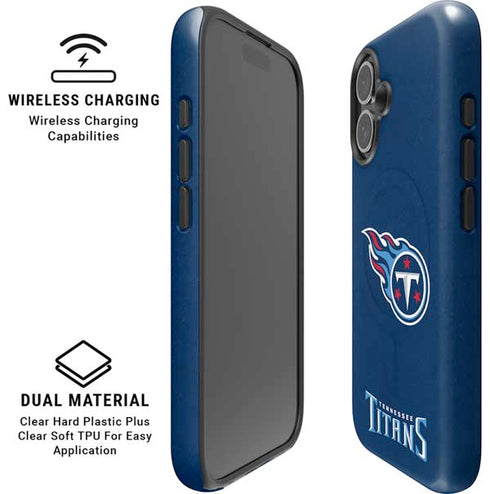 NFL Tennessee Titans Distressed iPhone 16 Plus Magsafe Impact Case